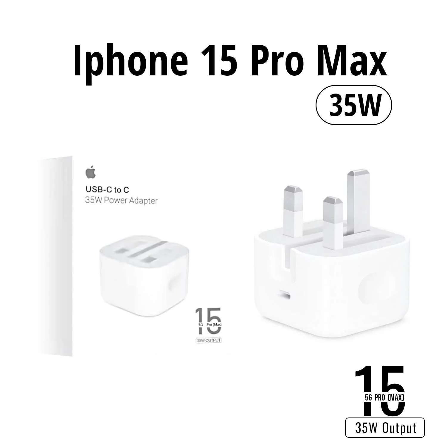 35W Fast USB C Power Adapter Plus Type C Cable for Iphone 17Pro Max 16 15 Pro For iPhone 15,16,16 Plus,16 Pro,16 Pro Max, Macbook Pro, PD Power Adapter and USB C to C Cable, Compatible with iPad Pro/Air/mini, Samsung Galaxy