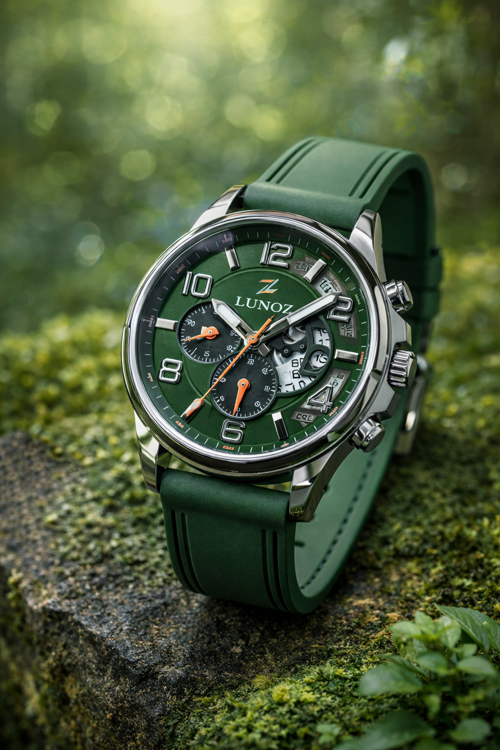 Lunoz Chronograph: Forest Green Edition